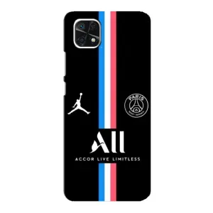 Чехлы PSG для Samsung Galaxy A22 5G (AlphaPrint) (футболка ПСЖ)