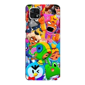 Чехол для Samsung Galaxy A22 5G Бравл Старс (VPrint) (Герої Бравл Старс)