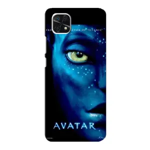 Чехлы с фильма АВАТАР для Samsung Galaxy A22 5G (AlphaPrint) (глаз Аватара)
