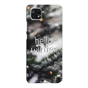 Новорічні, Святкові Чохли для Samsung Galaxy A22 5G - 2024 год (Hello winter)