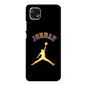 Чохли для Samsung Galaxy A22 5G - з картинкою JORDAN (AlphaPrint) (Jordan Gold)