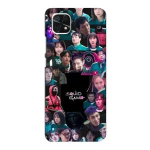 Чехол Гра в кальмара для Samsung Galaxy A22 5G (Коллаж Игра кальмара)