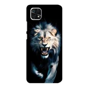 Чохол з картинкою 'Хижаки' для Samsung Galaxy A22 5G (Лев у темряві)