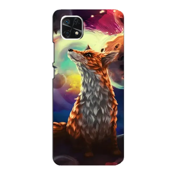 Чехол с принтом «Лисица в космосе» для Samsung Galaxy A22 5G