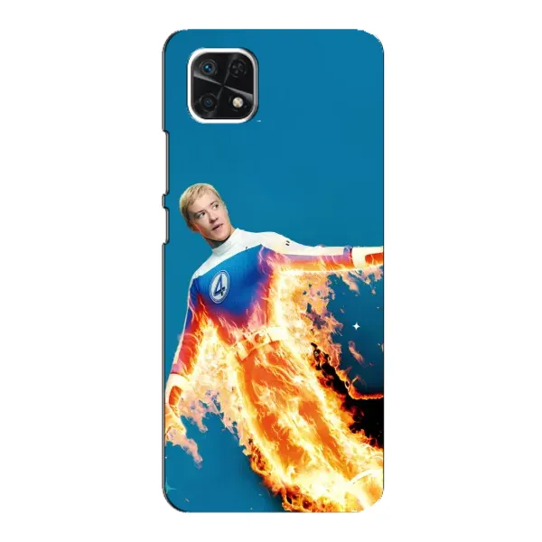 Чехол с принтом «Человек-факел в огне» для Samsung Galaxy A22 5G Чехол с принтом «Человек-факел в огне» для Samsung Galaxy A22 5G