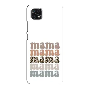 Чехлы для мамы на Samsung Galaxy A22 5G (Текстовый коллаж мама)