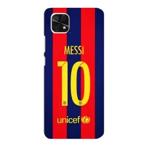 Чехлы Месси для Samsung Galaxy A22 5G (AlphaPrint) (Messi Barca 10)