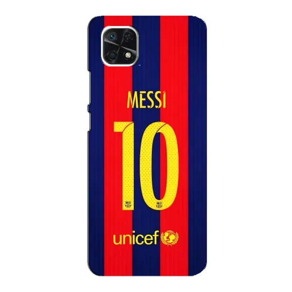 Чехол с принтом «Messi Barca 10» для Samsung Galaxy A22 5G
