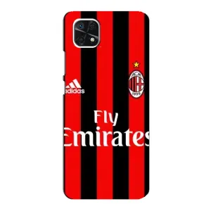 Чехлы для Samsung Galaxy A22 5G (VPrint) - Футбольные клубы (Milan)