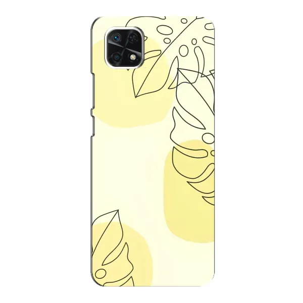 Чехол с принтом «Желтая монстера арт» для Samsung Galaxy A22 5G
