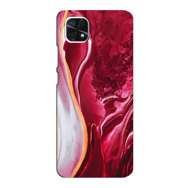 Чехол с принтом «Мрамор красный» для Samsung Galaxy A22 5G Чехол с принтом «Мрамор красный» для Samsung Galaxy A22 5G