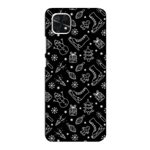 Новорічні, Святкові Чохли для Samsung Galaxy A22 5G - 2024 год (Новорічний фон)