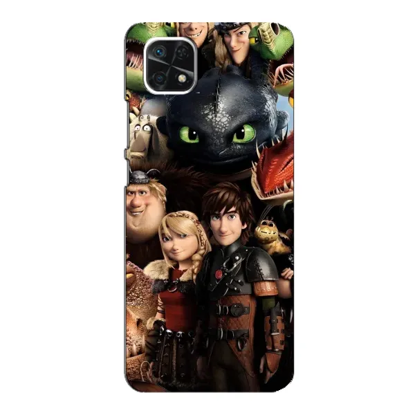 Чехол с принтом «Персонажи дракона» для Samsung Galaxy A22 5G