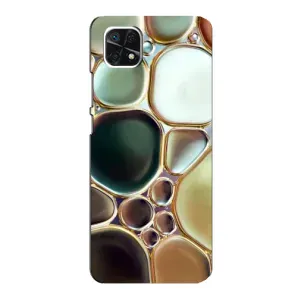 Мраморний чехол на Samsung Galaxy A22 5G (VPrint) (Радужний Мрамор)