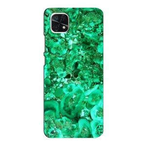 Мраморний чехол на Samsung Galaxy A22 5G (VPrint) (Салатовий Мрамор)