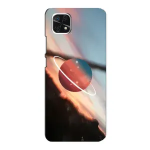Космические Чехлы для Самсунг А22 (5G) (VPrint) (Сатурн)