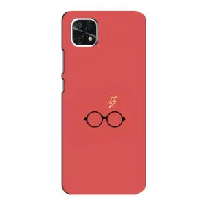 Чехлы с Гарри Поттером для Samsung Galaxy A22 5G (AlphaPrint) (шрам и очки)