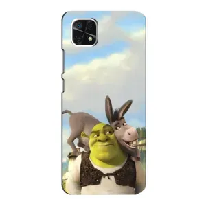 Чехол с мультфильмом Шрек на Samsung Galaxy A22 5G (Шрек и Осел)