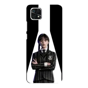 Чехлы Венсдей на Samsung Galaxy A22 5G Уэнсдей (AlphaPrint) (W-Wednesday)