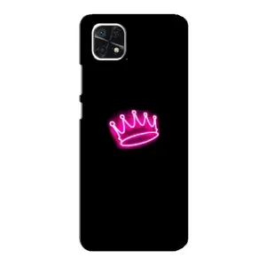 Чохол з Короною Самсунг Гелексі А22 5ДЖи - (AlphaPrint) (Яскрава корона)