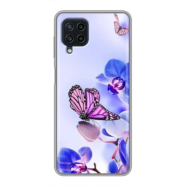 Чехол с принтом «Бабочка на цветочке» для Samsung Galaxy A22 Чехол с принтом «Бабочка на цветочке» для Samsung Galaxy A22