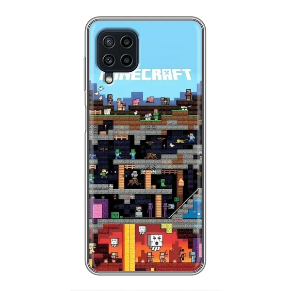 Чехол с принтом «фон Minecraft» для Samsung Galaxy A22