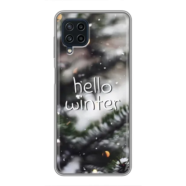 Чохол з принтом «Hello winter» для Samsung Galaxy A22