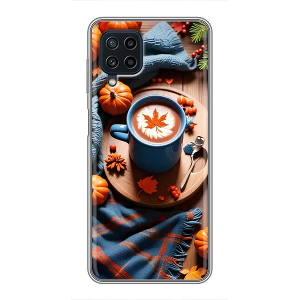 Чехол с принтом «Кофе и тыковки» для Samsung Galaxy A22 Чехол с принтом «Кофе и тыковки» для Samsung Galaxy A22