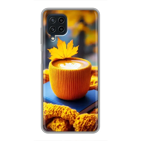 Чехол с принтом «Кофе на желтом пледе» для Samsung Galaxy A22 Чехол с принтом «Кофе на желтом пледе» для Samsung Galaxy A22