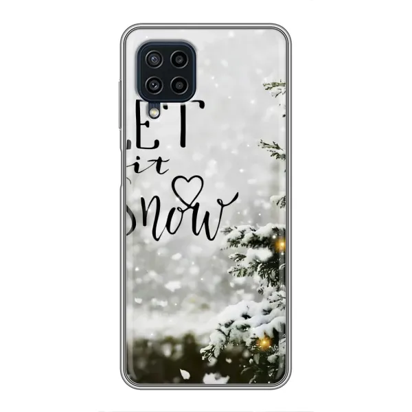 Чохол з принтом «Let it snow» для Samsung Galaxy A22