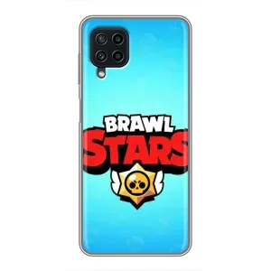 Чехлы Brawl Stars для Samsung Galaxy A22 (AlphaPrint) (Лого Бравл Старс)