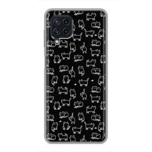 Чохол з принтом для Samsung Galaxy A22 (AlphaPrint) Модні коти (Маленькі котики)