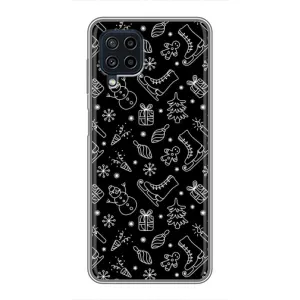 Новорічні, Святкові Чохли для Samsung Galaxy A22 - 2024 год (Новорічний фон)