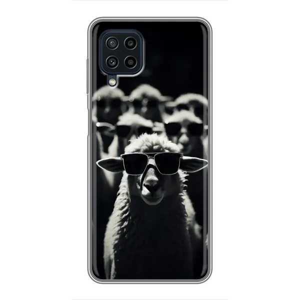 Чехол с принтом «Овечка в очках» для Samsung Galaxy A22