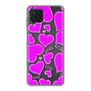 Чехлы для любимой на Самсунг А22 (VPrint) (Pink hearts)
