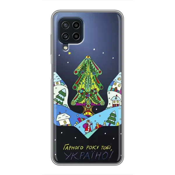 Чехол с принтом «Рождественский герб» для Samsung Galaxy A22