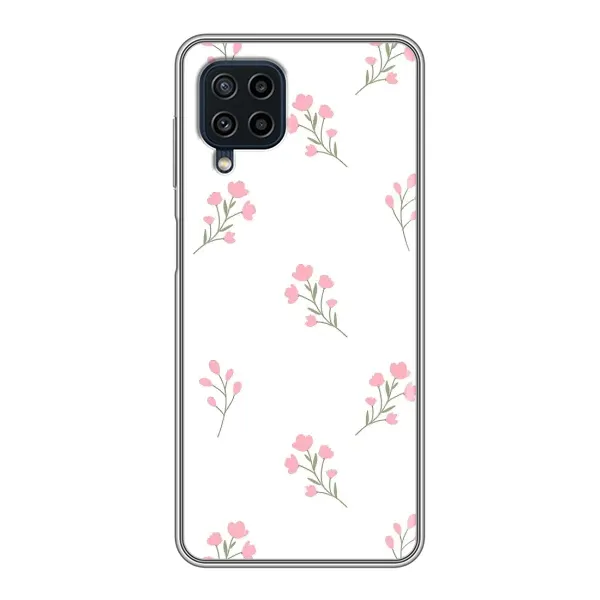 Чехол с принтом «Розовые цветы» для Samsung Galaxy A22