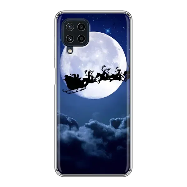 Чохол з принтом «Санта - місяць» для Samsung Galaxy A22 Чохол з принтом «Санта - місяць» для Samsung Galaxy A22