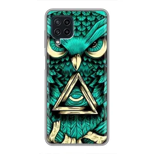 Чехол с птицами на Samsung Galaxy A22 (VPrint) (Сова с глазом)