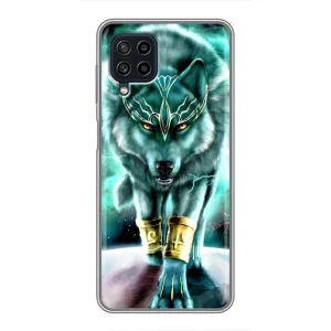 Защитные чехлы для Самсунг А22 (AlphaPrint) (ХИТ продаж) ВОЛК (Яркий волк)