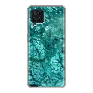 Мраморный чехол на Samsung Galaxy A22 (VPrint) (Зеленый мрамор)