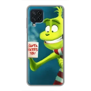 Рождественские Чехлы для Samsung Galaxy A22 (VPrint) (Зеленый Гринч)