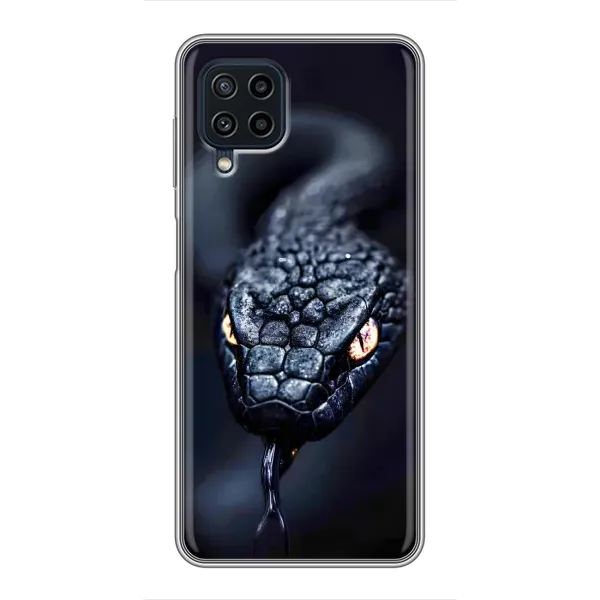 Чехол с принтом «Черная змея» для Samsung Galaxy A22