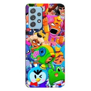 Чехол для Samsung Galaxy A23 Бравл Старс (VPrint) (герои Бравл Старс)