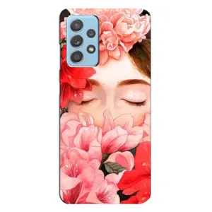 Чехлы (ART) Цветы на Samsung Galaxy A23 (VPrint) (Глаза в цветах)