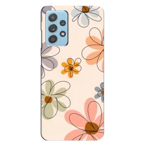Чехол с цветочным принтом на Самсунг А23 (Разноцветные цветы)