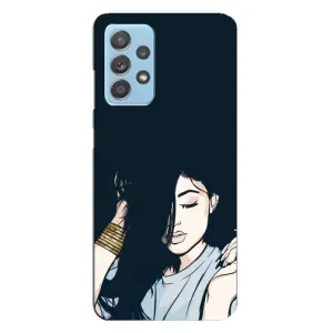 Чехол с печатью для Samsung Galaxy A23 - (Мода) (AlphaPrint) (Красивая девочка)