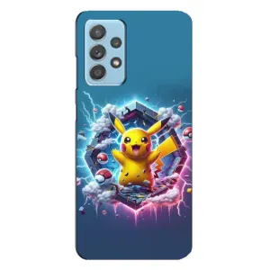 Чехол с Пикачу на Samsung Galaxy A23 (Лого Пикачу)