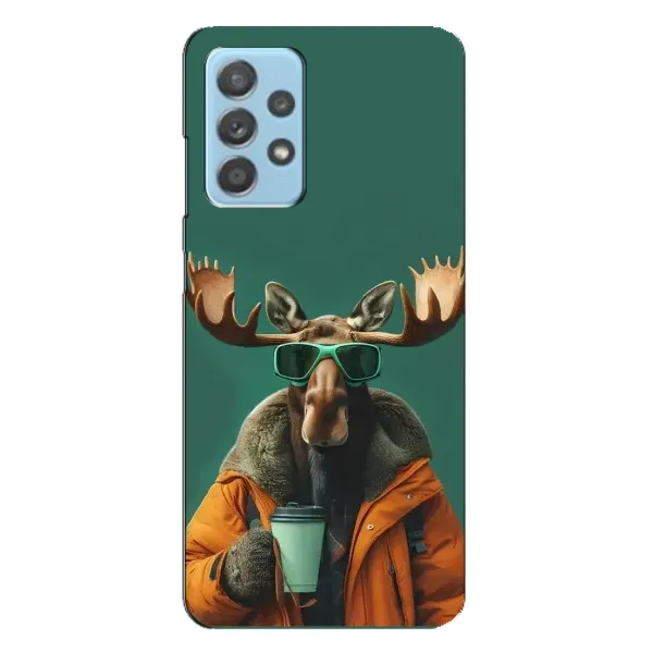 Чехол с принтом «Лось с кофе» для Samsung Galaxy A23 Чехол с принтом «Лось с кофе» для Samsung Galaxy A23