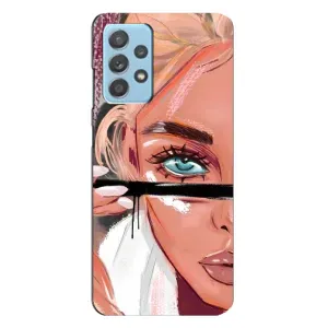 Чехол с печатью для Samsung Galaxy A23 - (Мода) (AlphaPrint) (Макияж)
